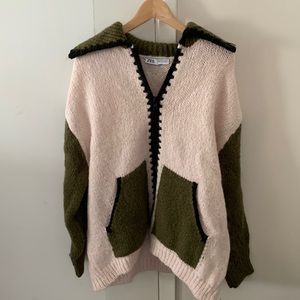 Zara Knitted Patchwork Sweater